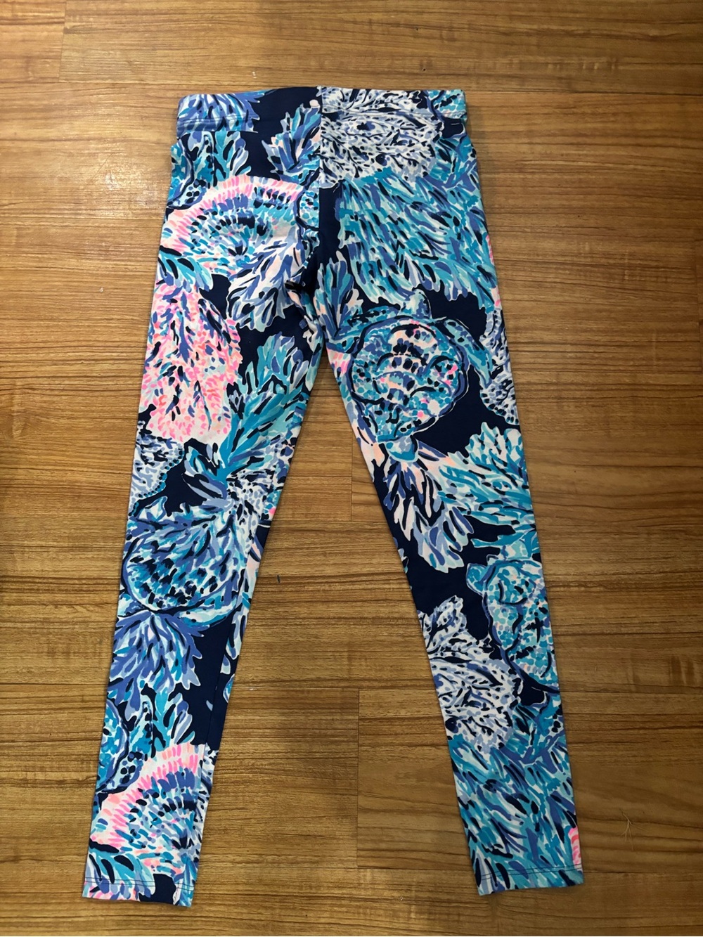 Lilly Pulitzer Girls Navy Multi Floral Leggings
